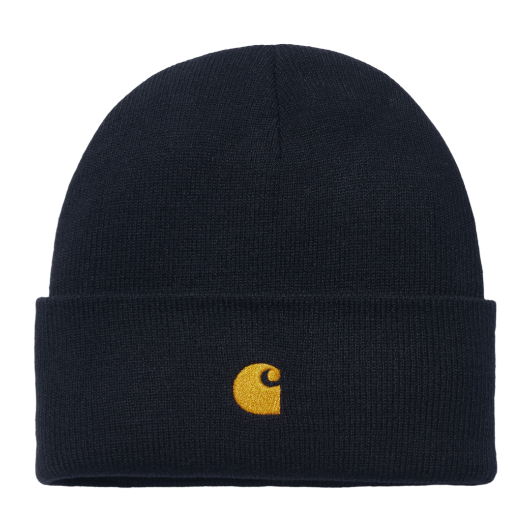 Chase Beanie - Dark Navy/Gold