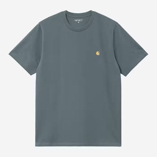 S/S Chase T-Shirt - Cozy Blue/Gold