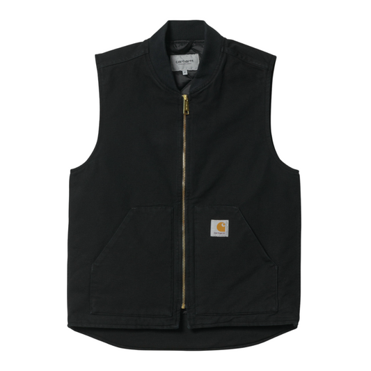 Classic Vest - Black rinsed