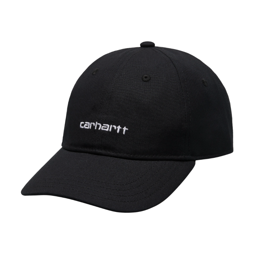 Canvas Script Cap - Black/White