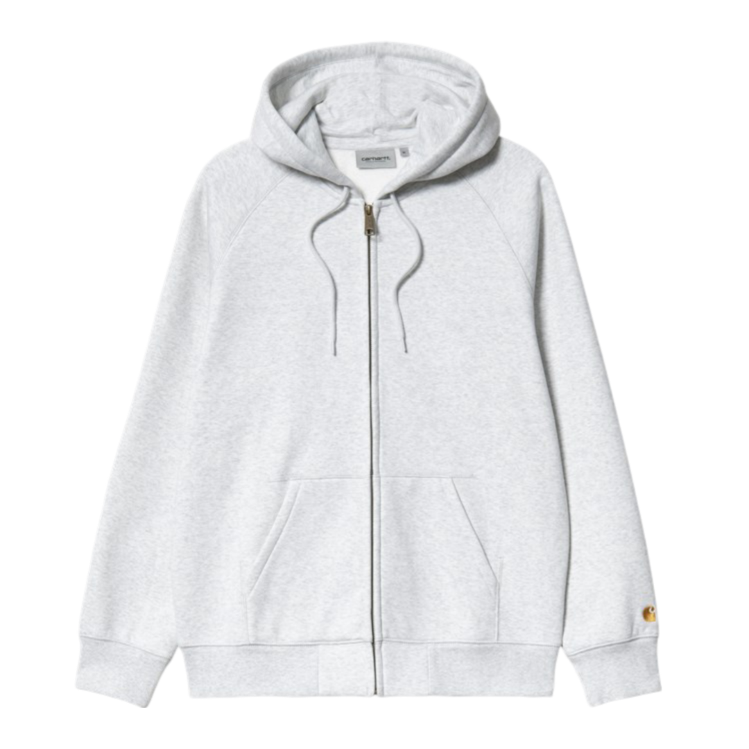 Hooded Chase Jacket - Ash Heather/Gold