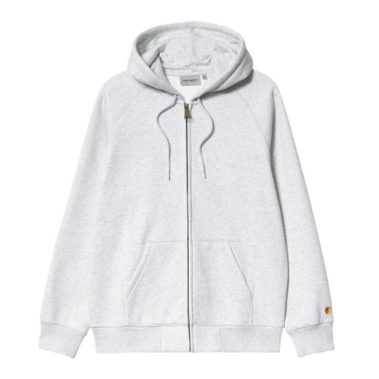 Hooded Chase Jacket - Ash Heather/Gold