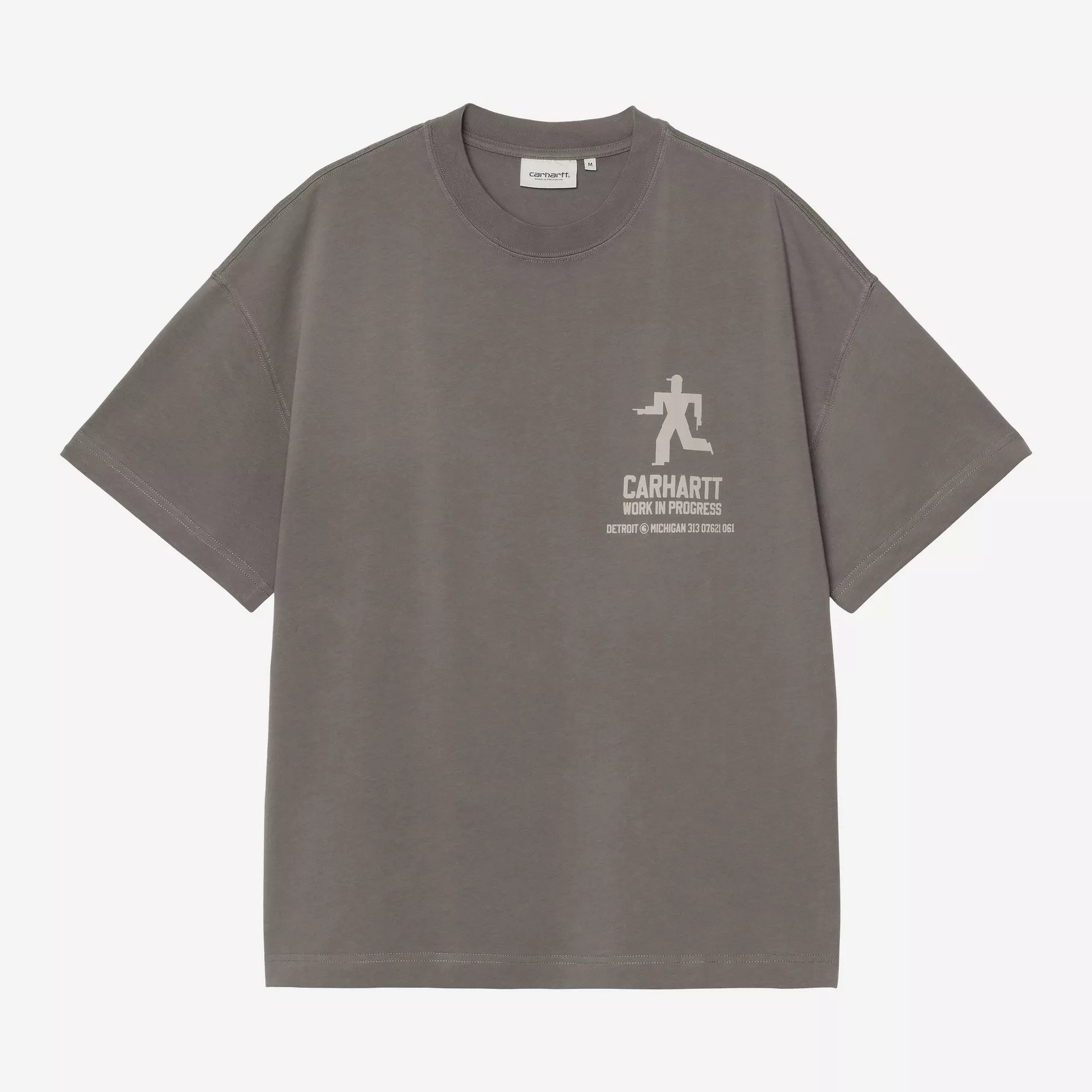 Distance Short-sleeve T-Shirt - Graphite stone dyed