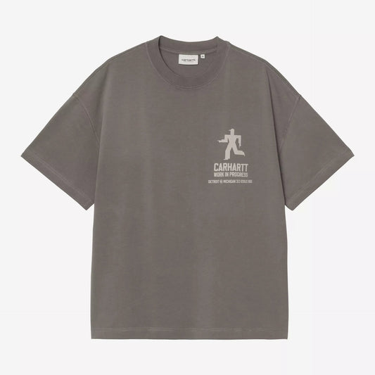 Distance Short-sleeve T-Shirt - Graphite stone dyed