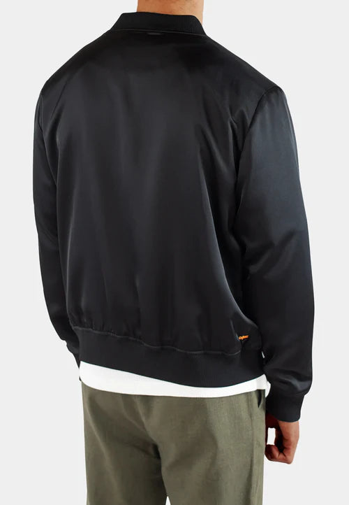 Julien satin jacket - Black