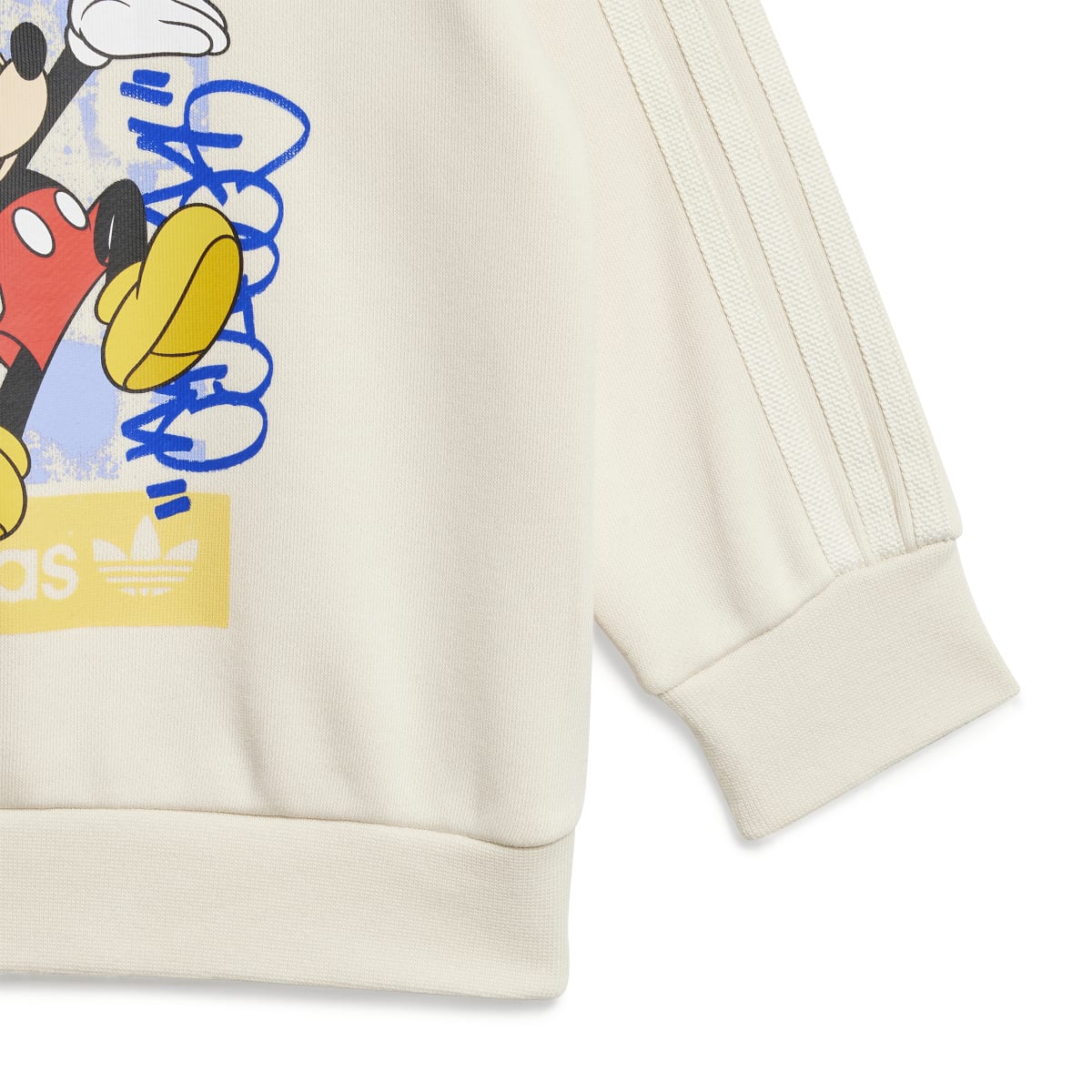 Kids Adidas X Disney Mickey Mouse Crew Set - Wonder White