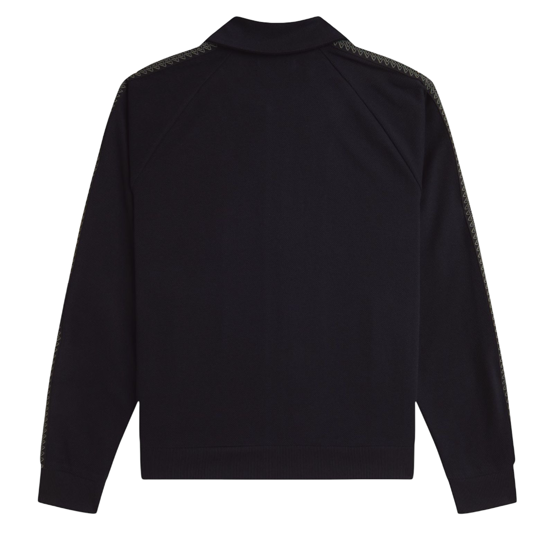 Tennis Grip Taped Track Jacket - Black