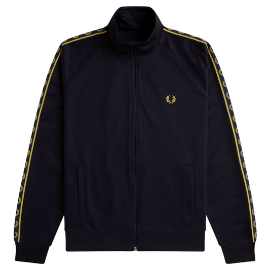 Contrast Tape Track Jacket - Navy/Honeycomb