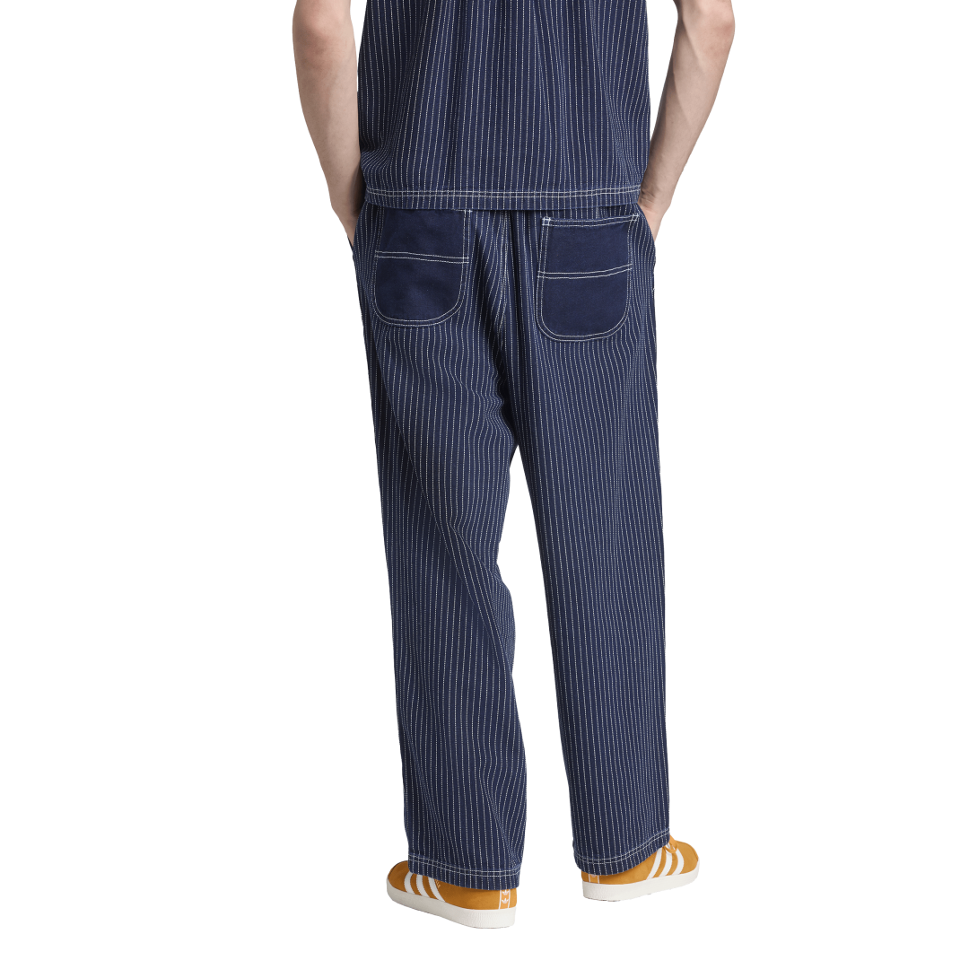 Graphic Wabash Loose Chino - Medium Blue Denim