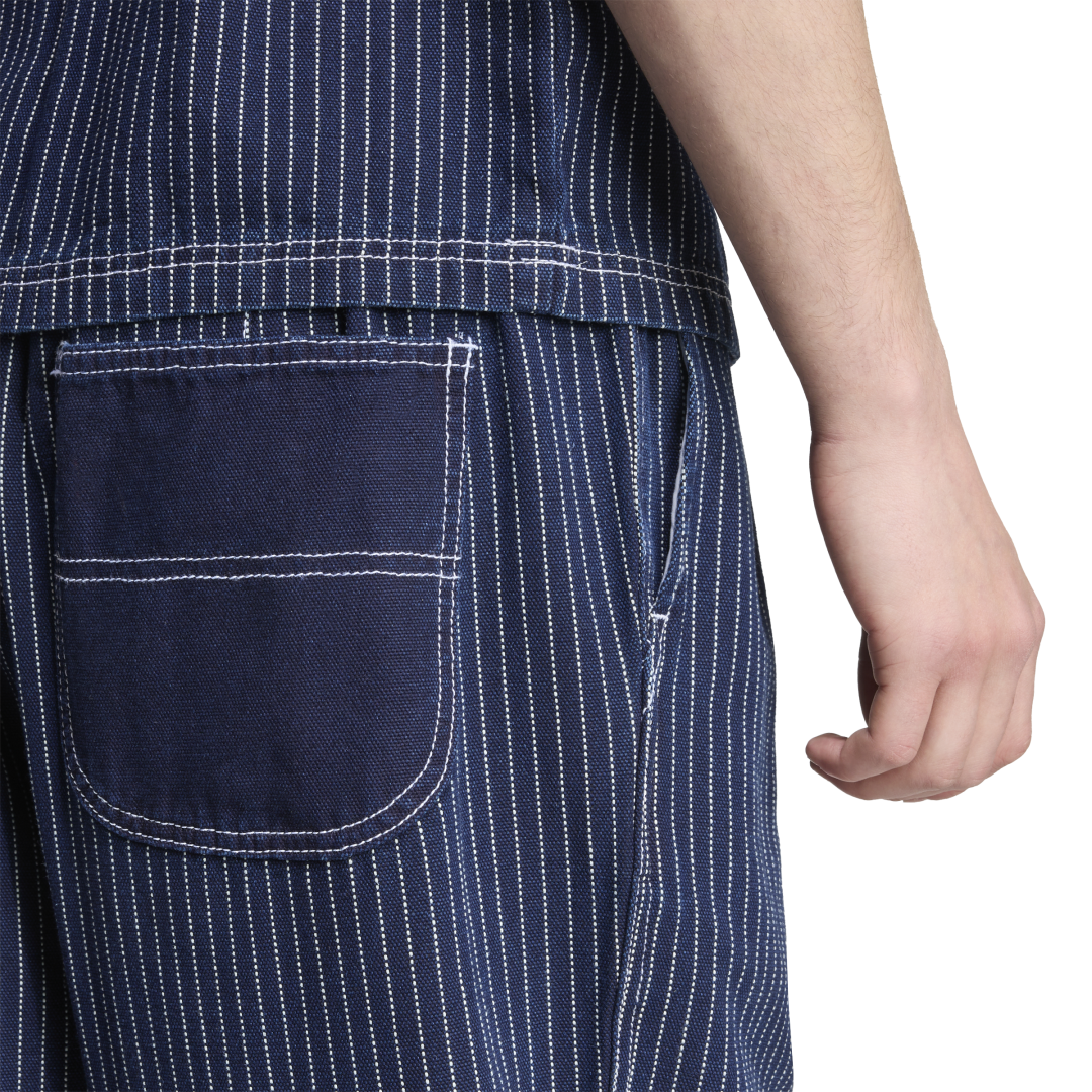 Graphic Wabash Loose Chino - Medium Blue Denim