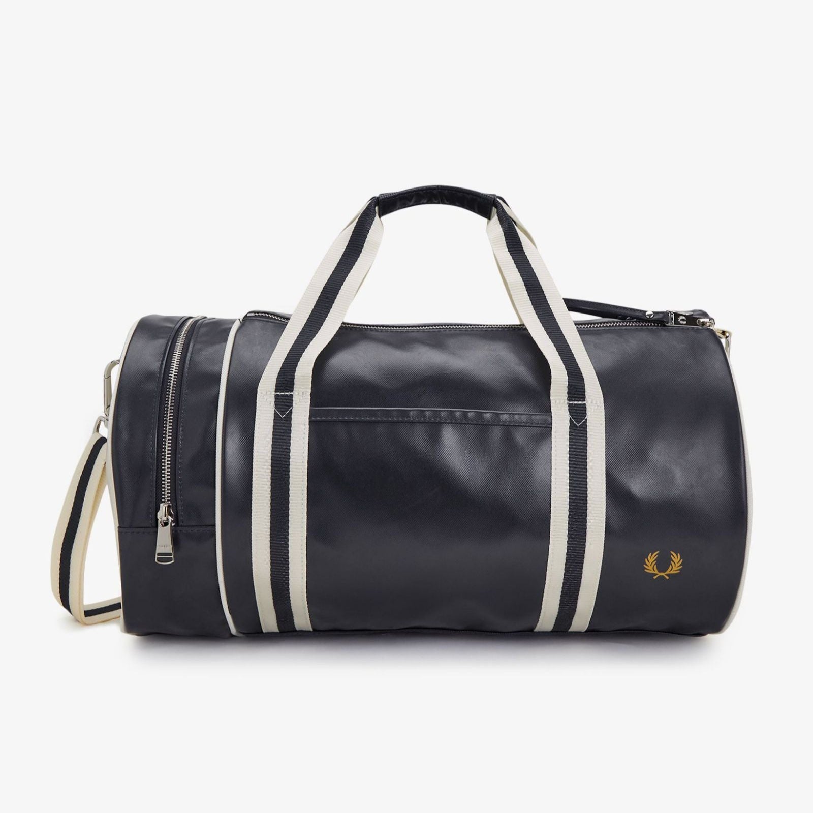 Classic Barrel Bag - Navy-Ecru