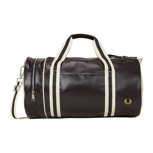 Classic Barrel Bag - Black/Ecru