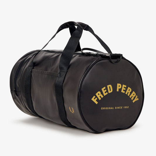 Tonal Classic Barrel Bag - Black-Gold