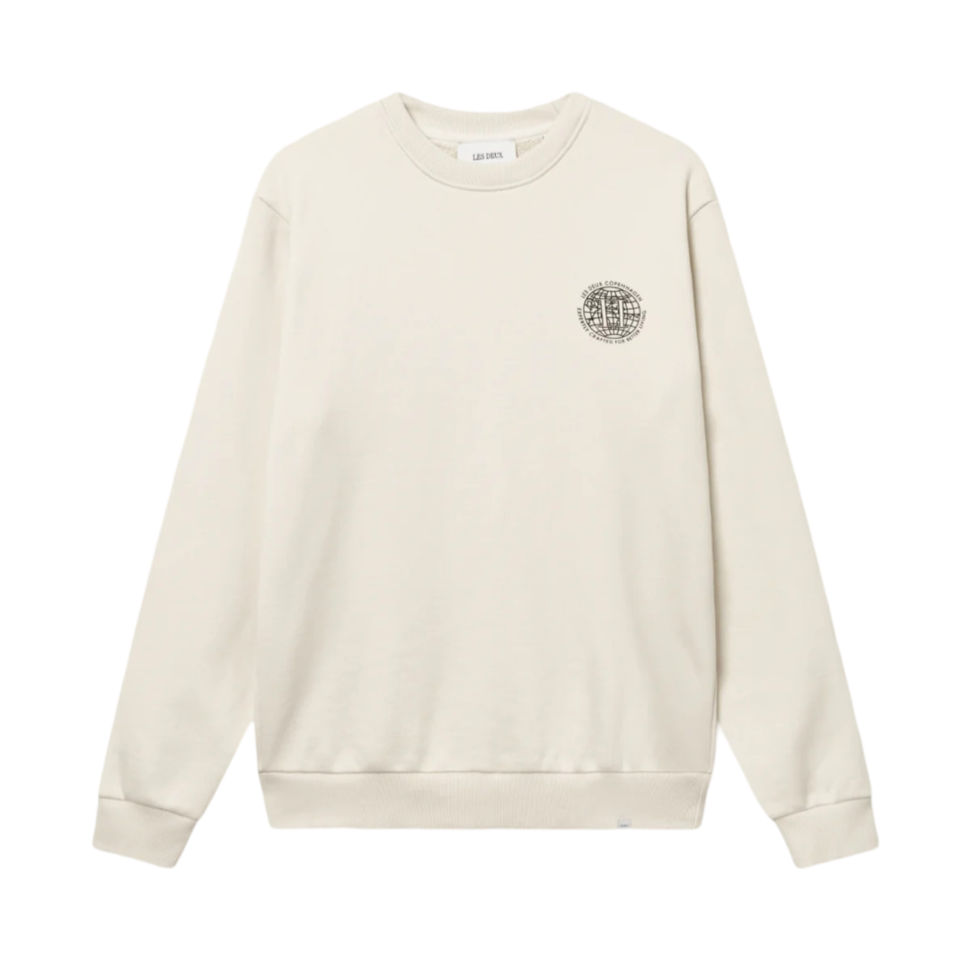 Globe Sweatshirt - Ivory/Black