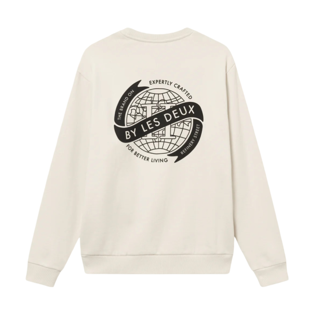 Globe Sweatshirt - Ivory/Black