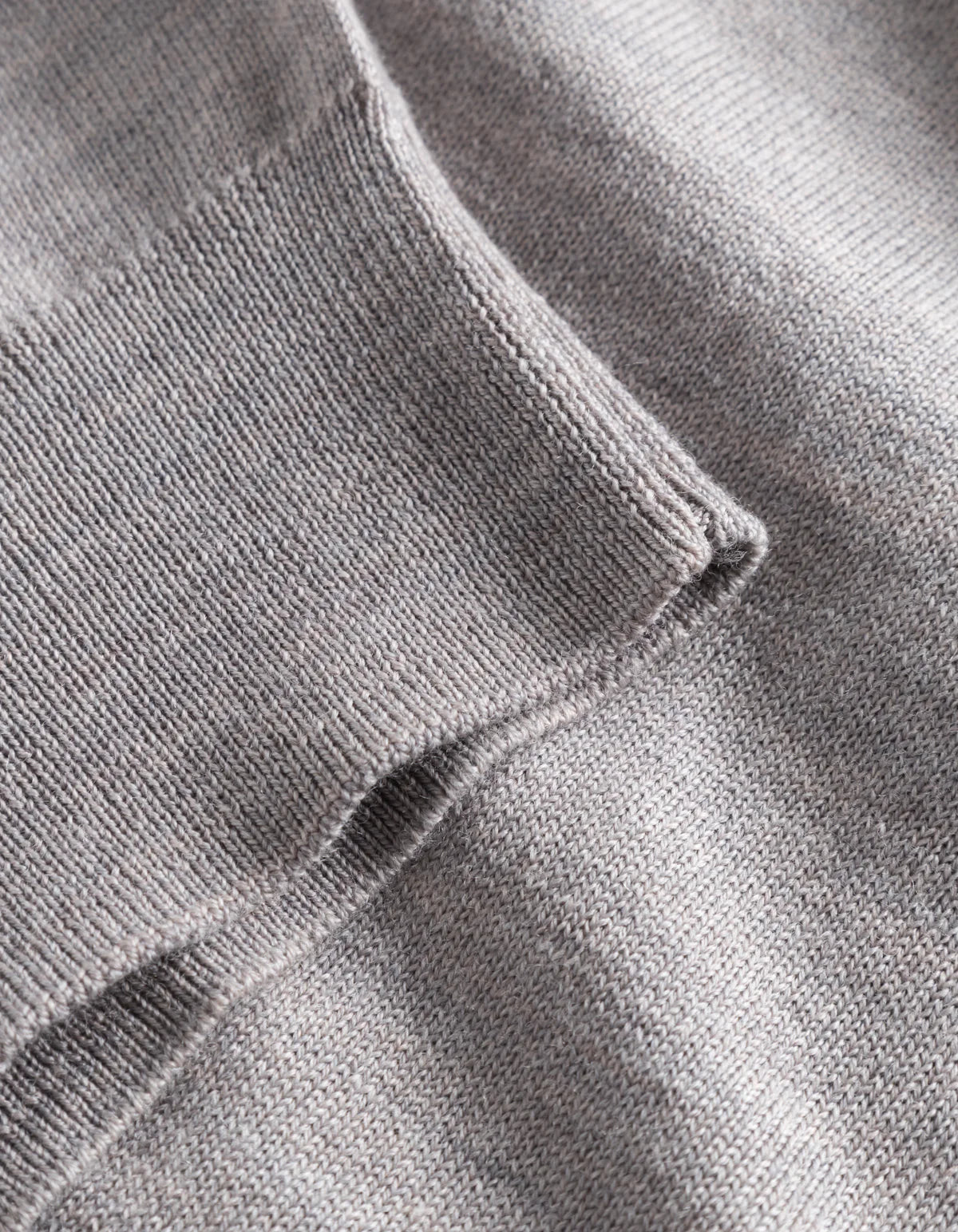 Greyson Half-Zip Merino Knit - Concrete Melange