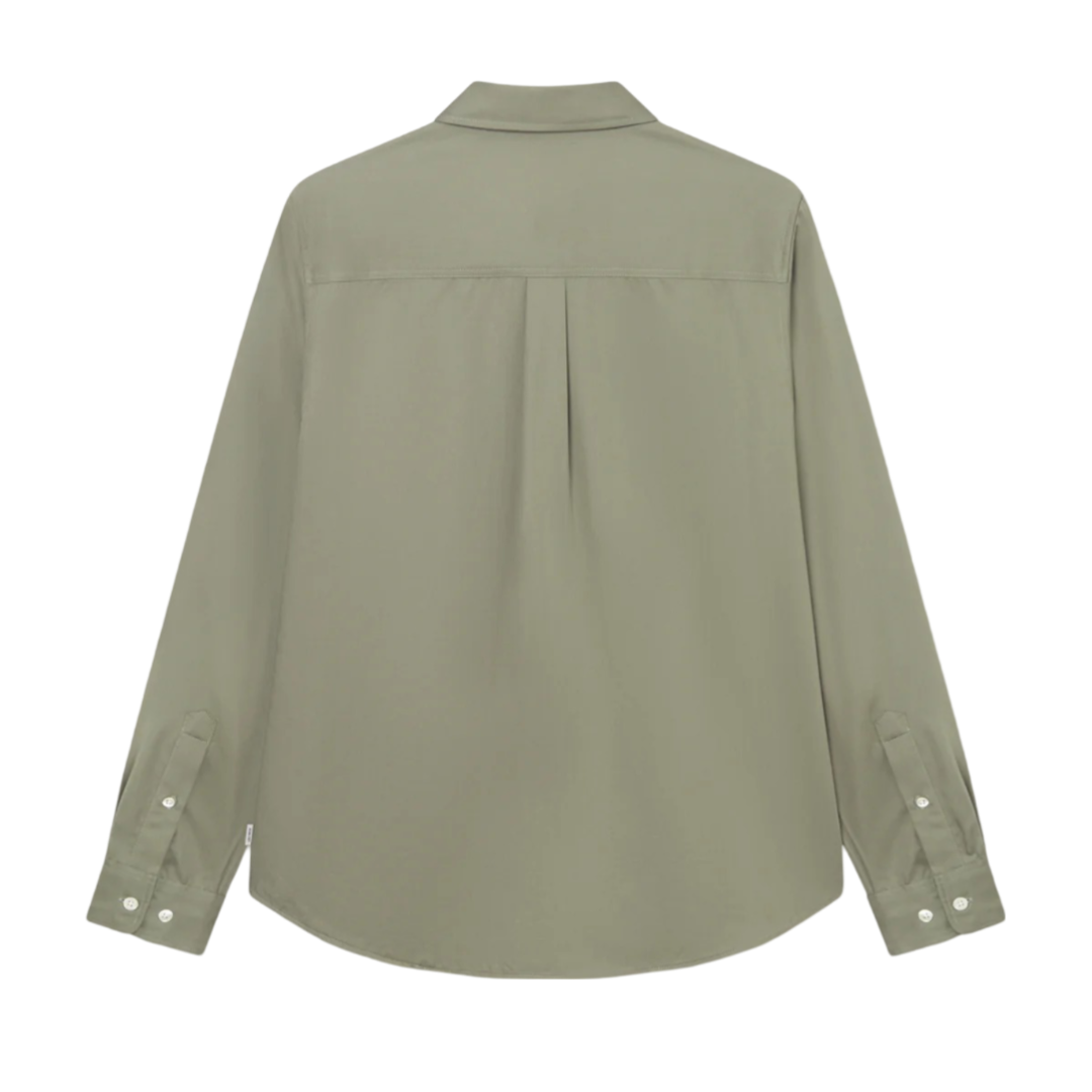 Kent Tencel Long-sleeve Shirt - Lichen Green