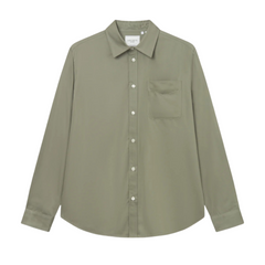 Kent Tencel Long-sleeve Shirt - Lichen Green