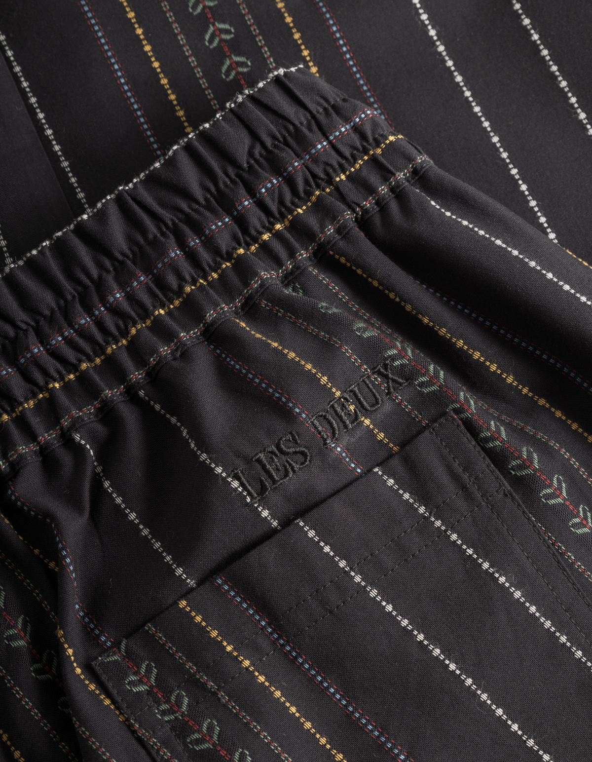 Porter Embroidery Pants - Black