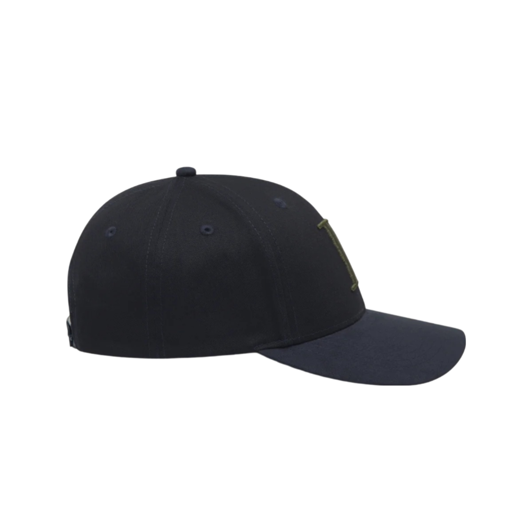 Baseball Cap Suede II - Dark Navy/Chive Green