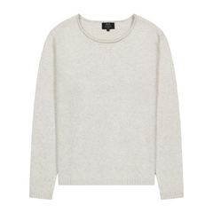 Chain Knit Crew - Chalk