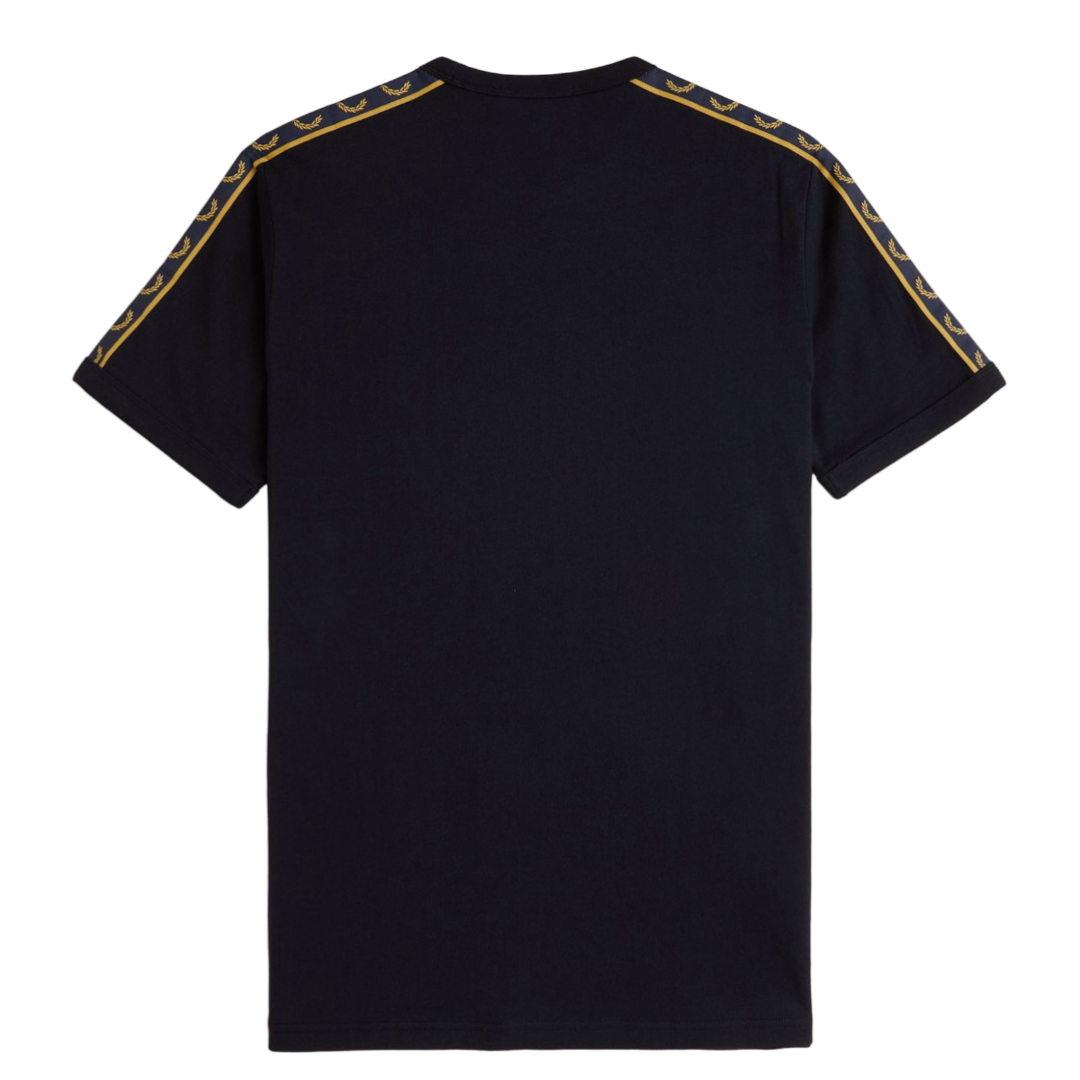 Contrast Tape Ringer Tee - Navy/Honeycomb