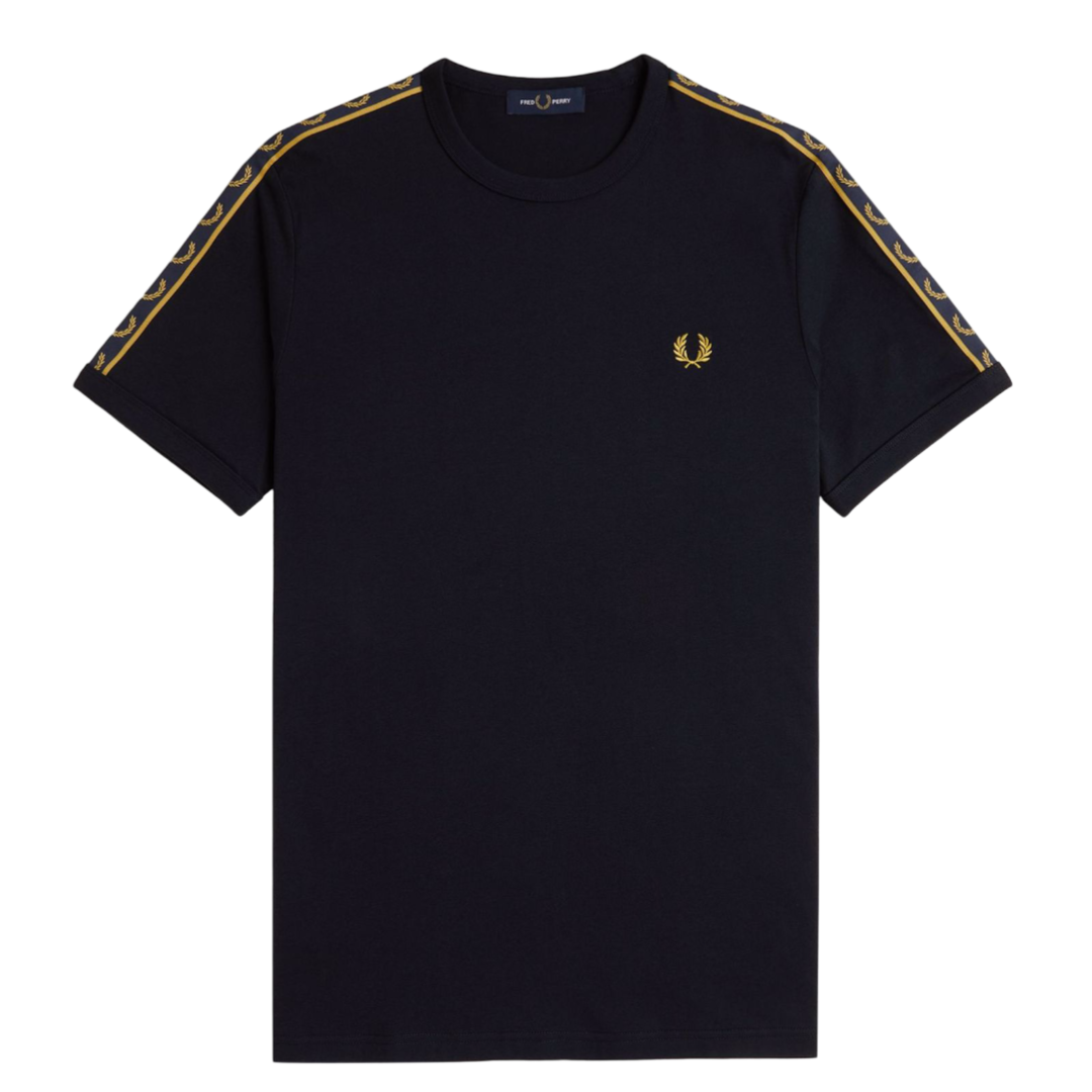 Contrast Tape Ringer Tee - Navy/Honeycomb