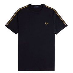 Contrast Tape Ringer Tee - Navy/Honeycomb