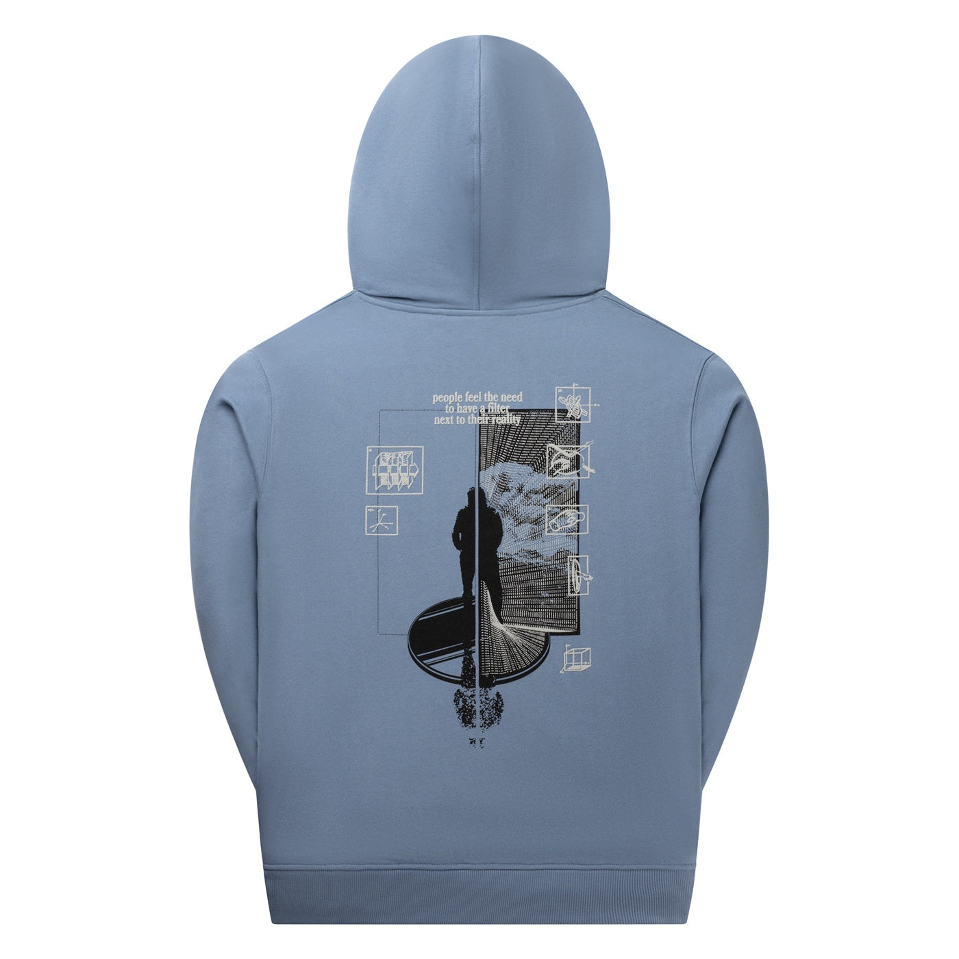 Mirror Hoodie - Country Blue