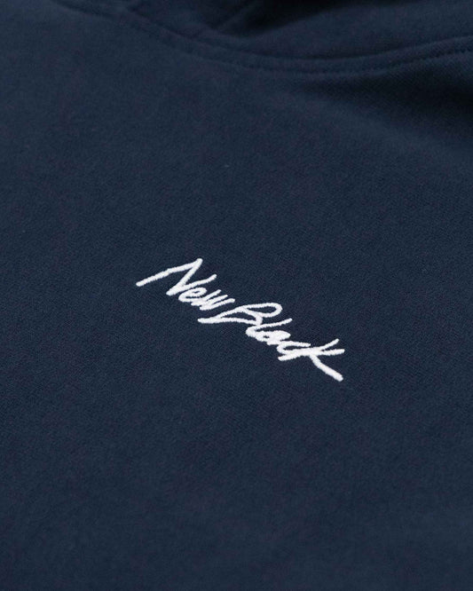 Little Signature Hood - Navy