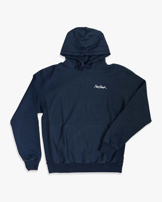 Little Signature Hood - Navy