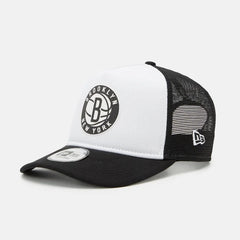 9Forty A-Frame Team Colour Black Trucker - Brooklyn Nets White/Black