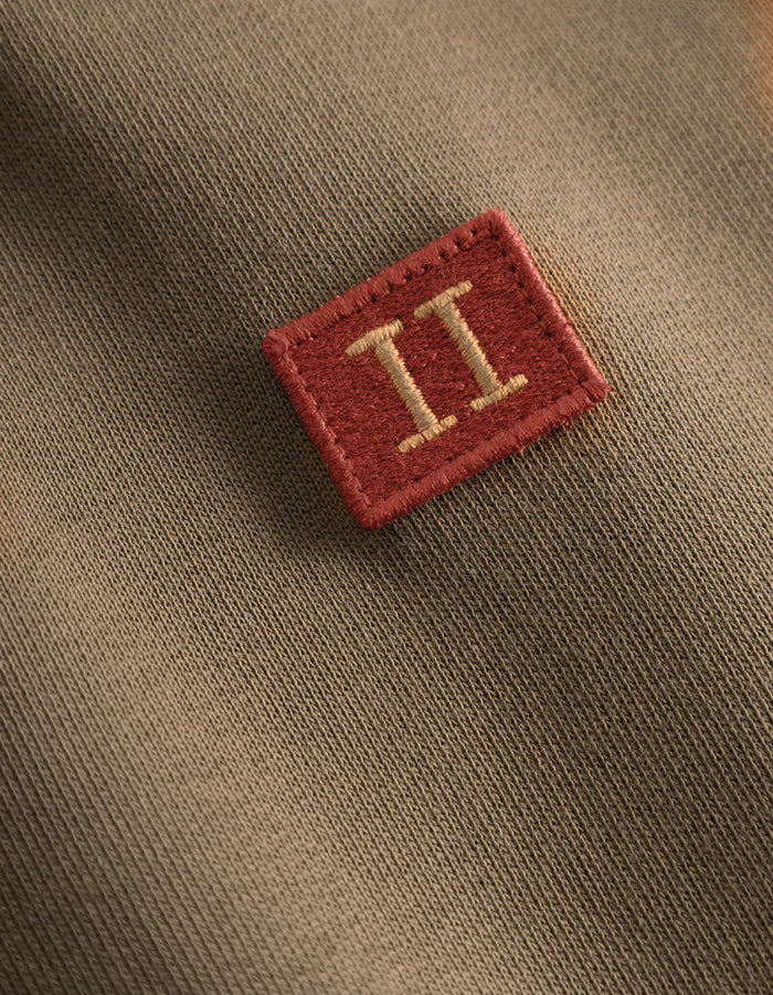 Piece Half-Zip Sweatshirt - Mountain Grey/Burnt Red/Dark Sand