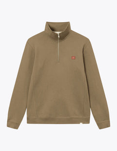 Piece Half-Zip Sweatshirt - Mountain Grey/Burnt Red/Dark Sand