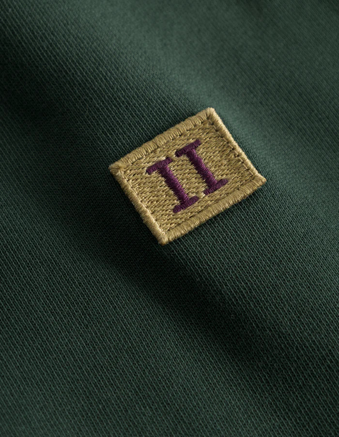 Piece Half-Zip Sweatshirt - Pine Green/Dark Sand/Dark Purple