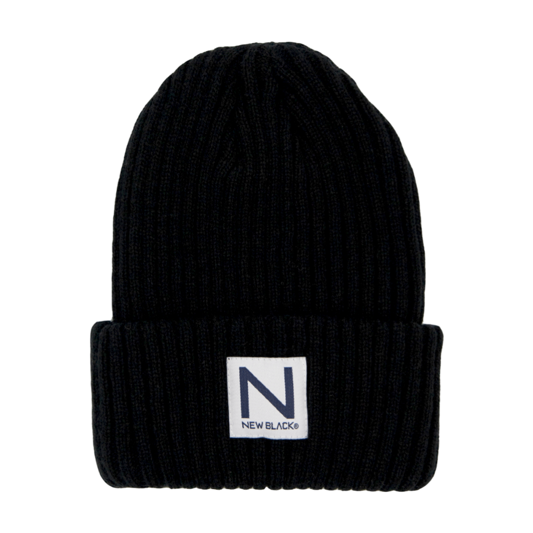 Ribbed Beanie - Black