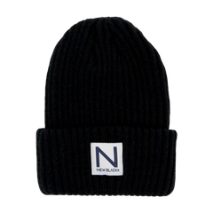 Ribbed Beanie - Black