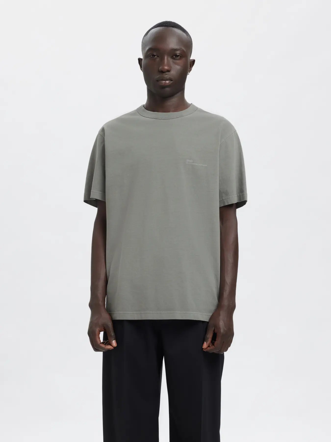 Ro Location Short-sleeve O-Neck Tee - Sharkskin London