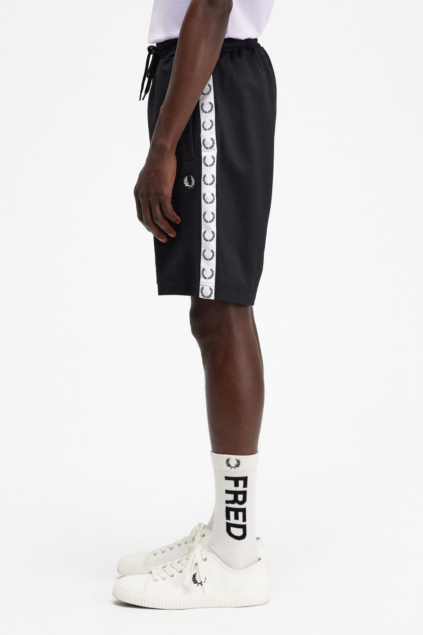 Taped Tricot Shorts - Black