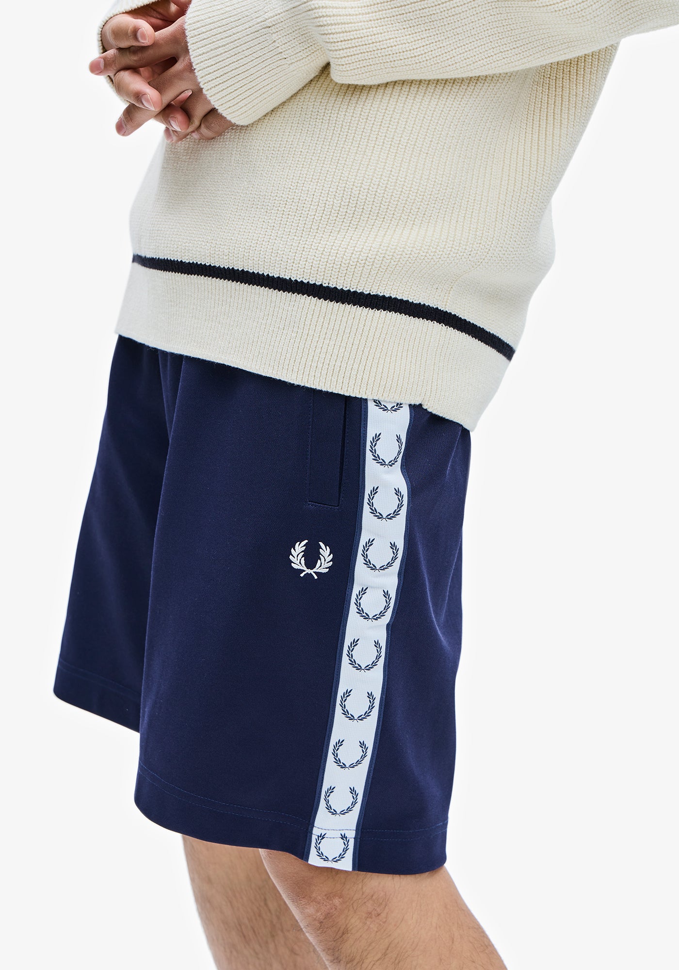 Taped Tricot Shorts - Carbon Blue