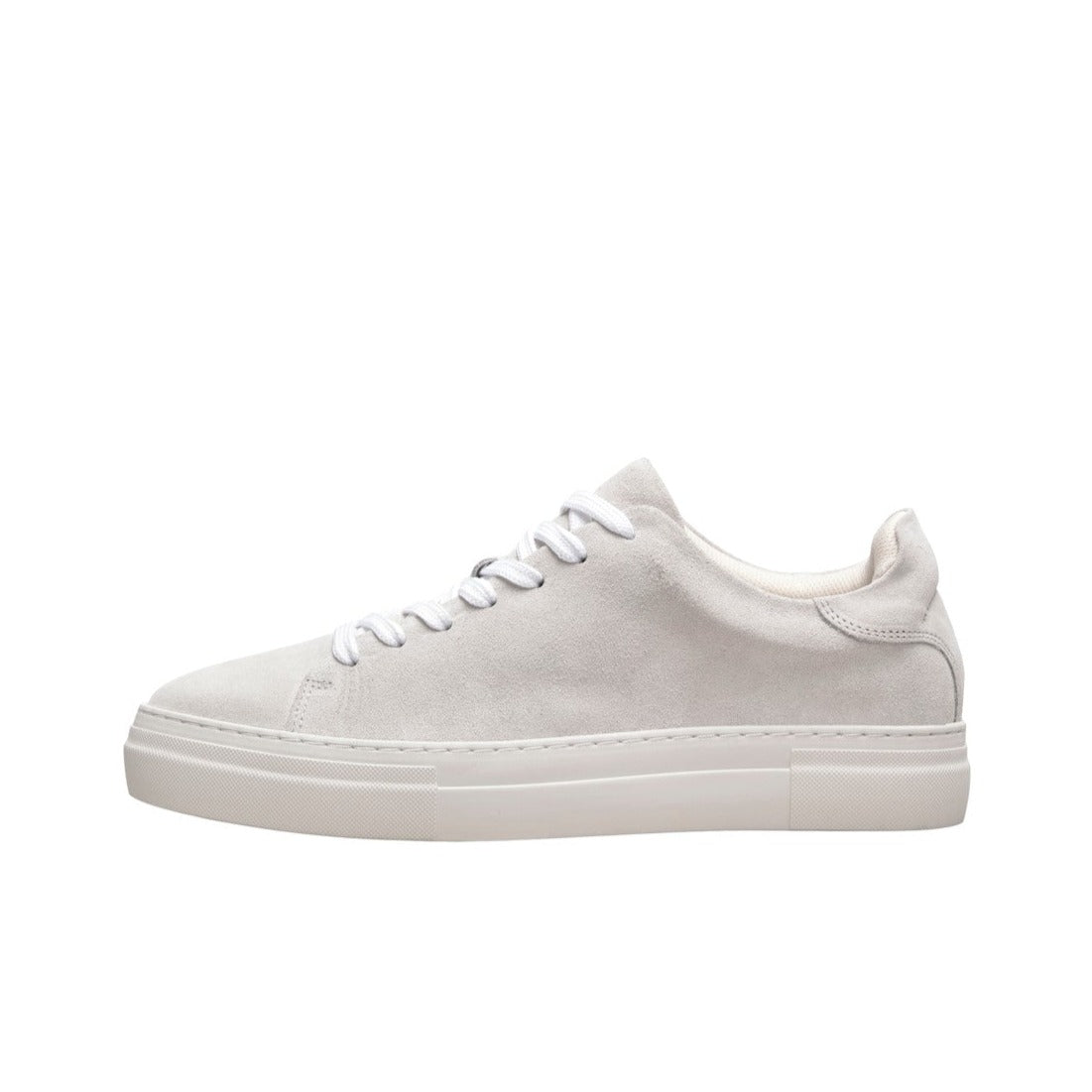 David Chunky Suede Trainer - White