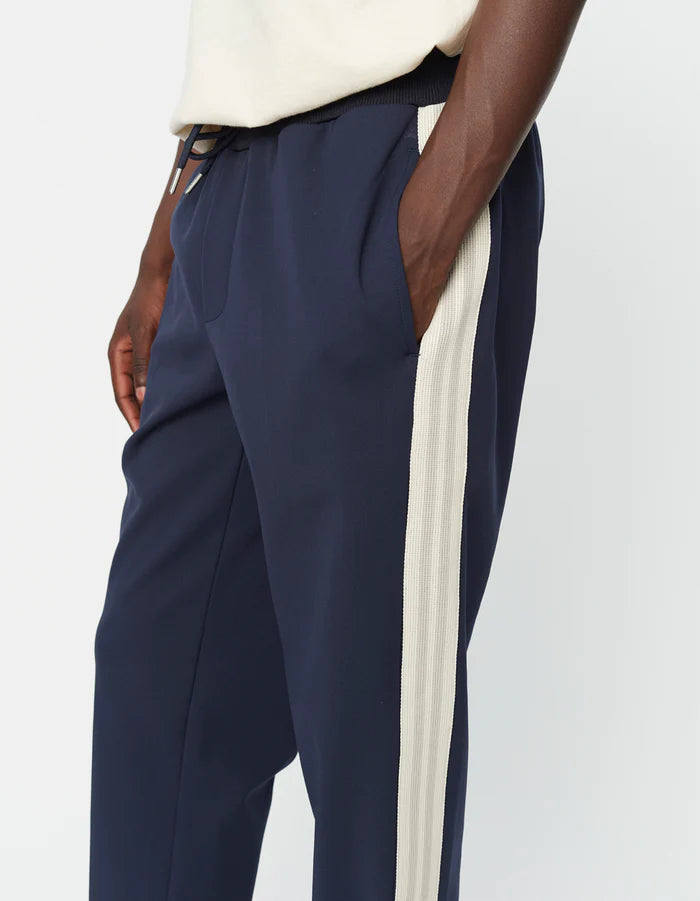 Sterling Track Pants - Dark Navy/Ivory