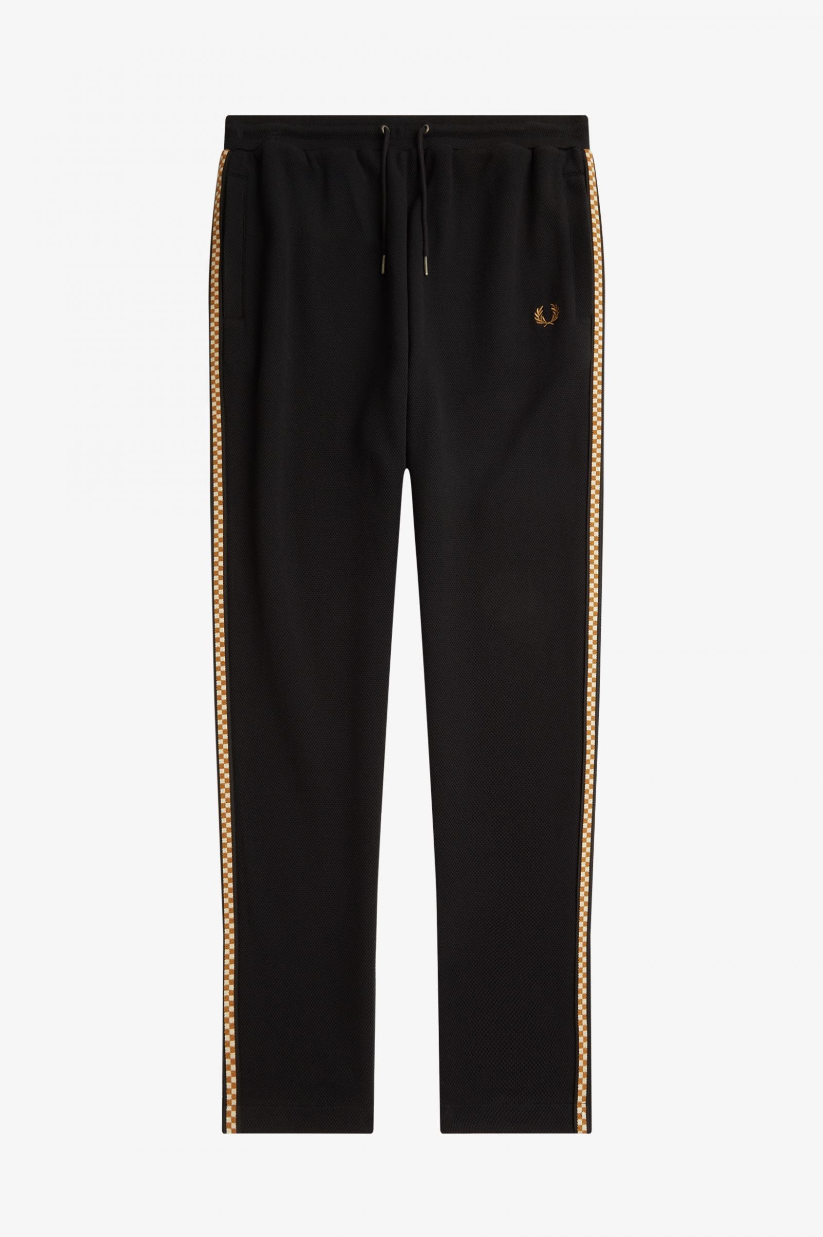 Chequerboard Track Pant - Black
