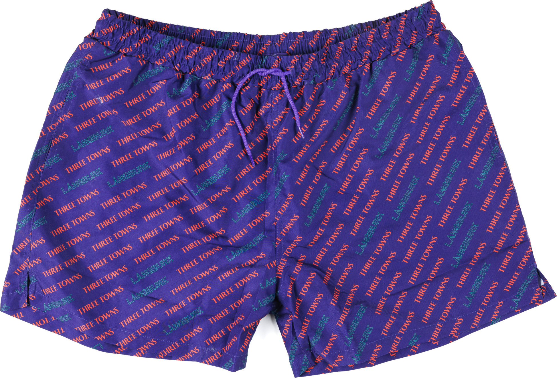 Långburk Badshorts - Deep Purple AOP