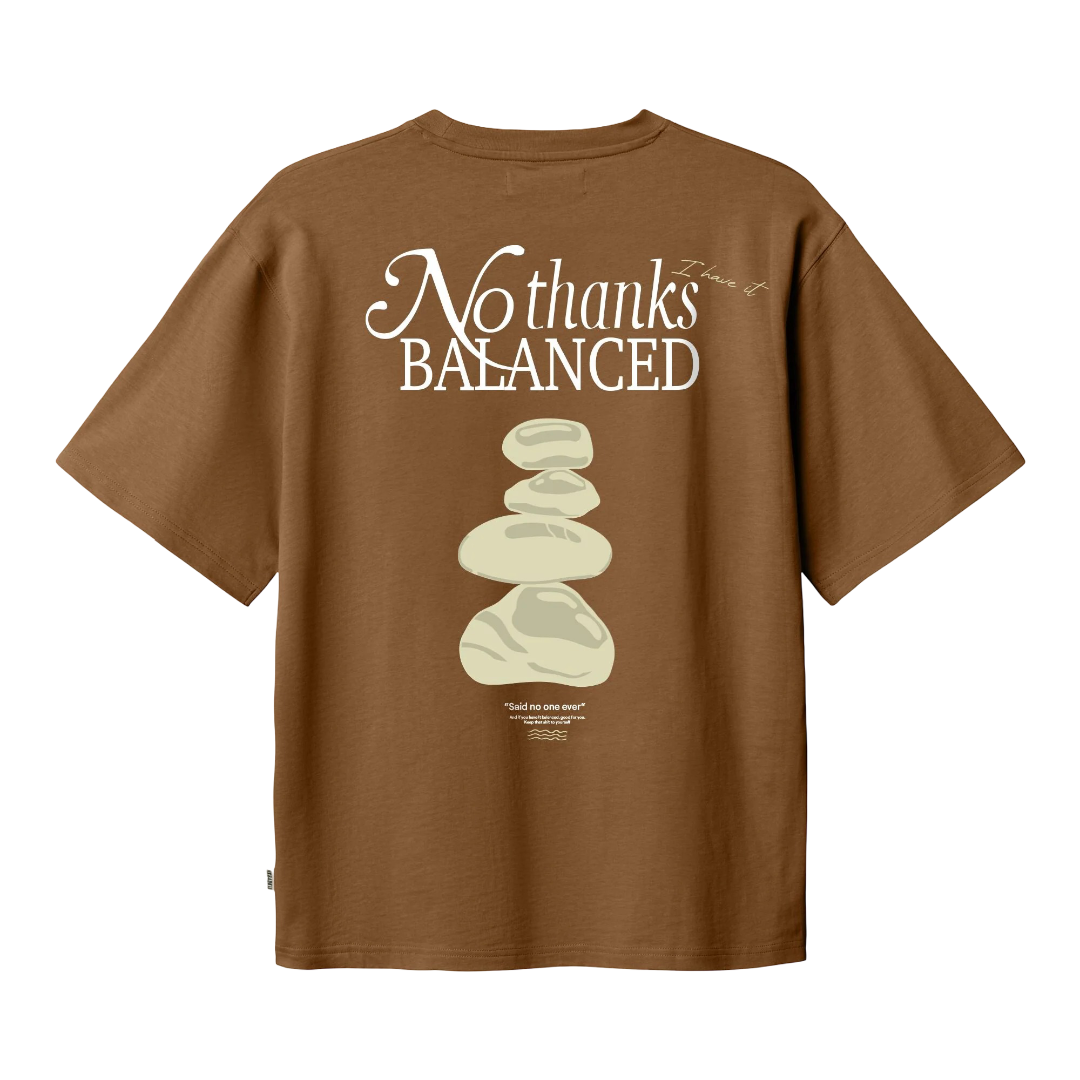 Baine Balance Tee - Dark Brown