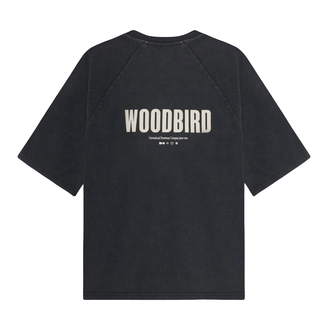 Blake Washed Logo Tee - Black