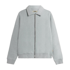 Tom Full Zip Polo - Snow Melange