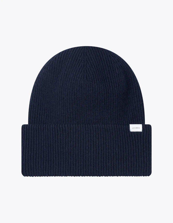 Wayne Wool Beanie - Dark Navy