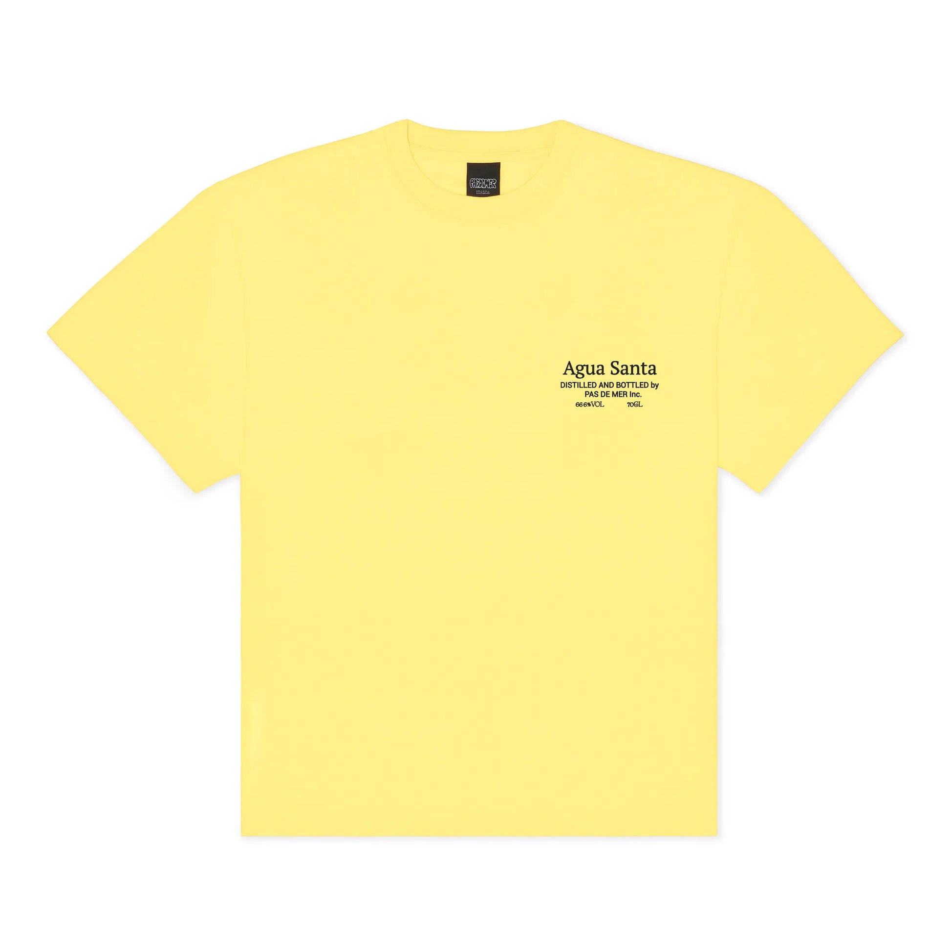 Agua Santa Tee - Light Yellow