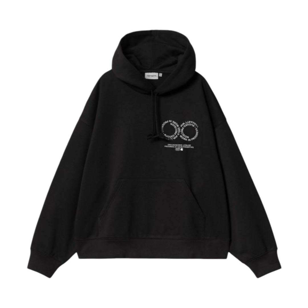 Hooded Rotation Sweat - Black/White